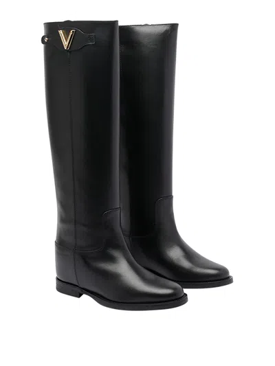 Via Roma 15 Botas - Negro In Black