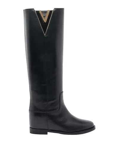 Via Roma 15 Botas - Negro In Black