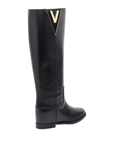 Via Roma 15 Botas - Negro In Black