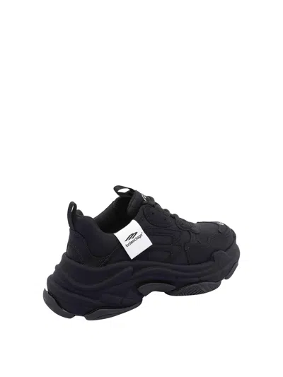 Balenciaga Triple S Sporty Low-top Sneakers In Black