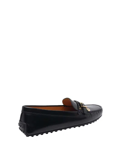 Tod's Women's City Gommino Leather Loafers In Black