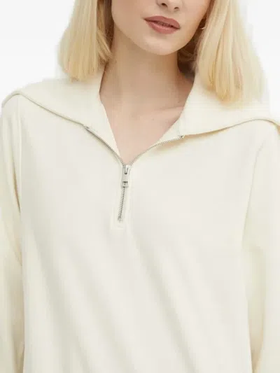 Gant Half-zip Collar Sweatshirt In Neutral