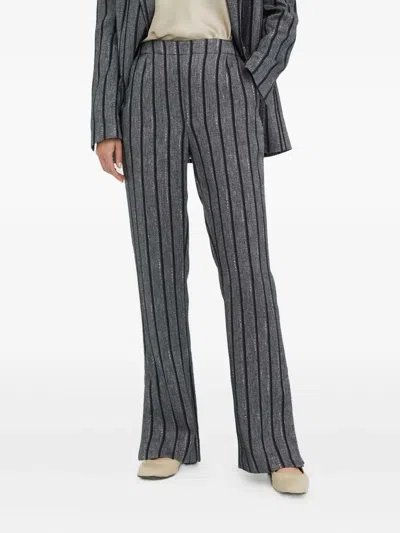 Day Birger Et Mikkelsen Vertical Stripes Pants In Gray