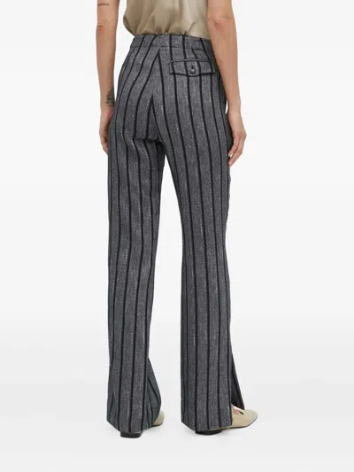 Day Birger Et Mikkelsen Vertical Stripes Pants In Gray
