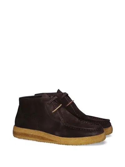 Astorflex Rampiflex Suede Lace-up Boots In Brown