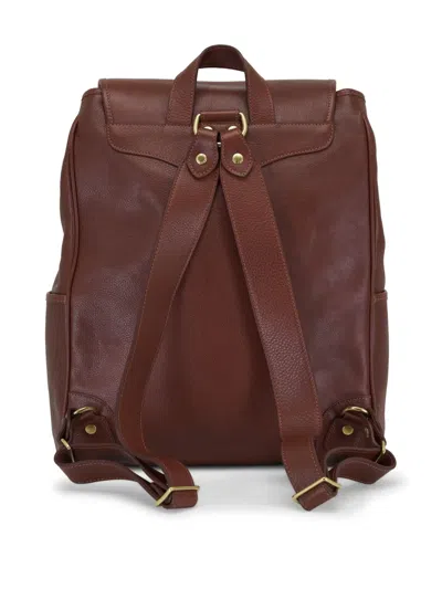 Ghurka Leather Backpack In Brown