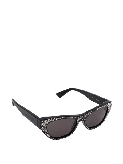 Alexander Mcqueen Women Acetate Sunglasses With Rhinestones Detail