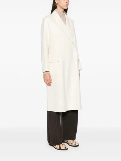 Paltò Arianna Wool Coat In White