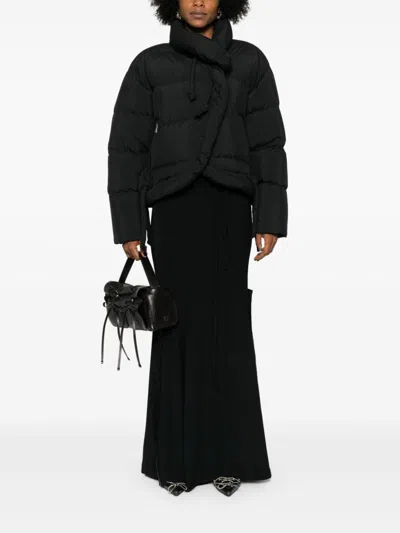 Ottolinger Asymmetric Short Down Jacket In Black