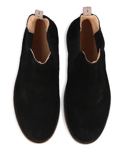 Astorflex Elastic-panel Suede Boots In Black