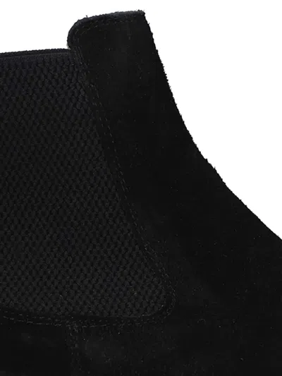 Astorflex Elastic-panel Suede Boots In Black