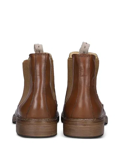 Astorflex Wilflex Leather Chelsea Boots In Brown