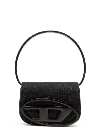 Diesel Shoulder Bag With Flap And Foldable Handle