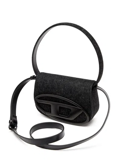 Diesel Shoulder Bag With Flap And Foldable Handle