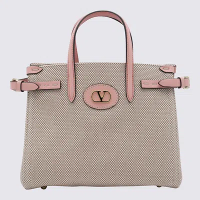 Valentino Garavani Beige Cotton Antibes Tote