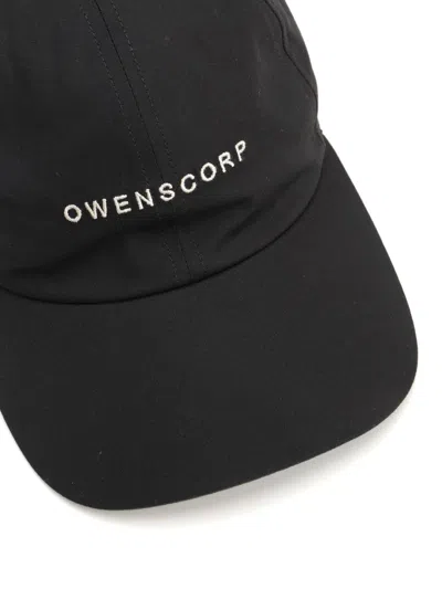 Rick Owens Baseball Hat With Embroidery Logo Hats Black