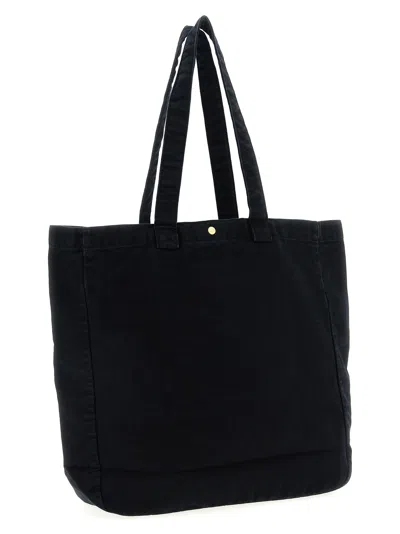 Carhartt Bayfield Tote In Denim Nero Uomo In Black