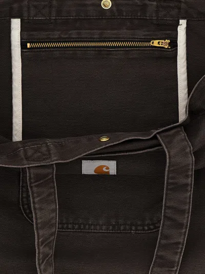 Carhartt Bayfield Tote Bag Front Pocket Design In Brown