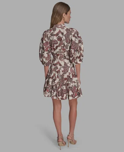 Bcbg Women's Paisley Print Button-front Minidress In Neutral