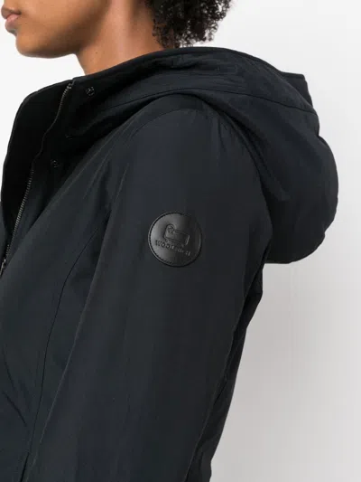 Woolrich Boulder Parka Coat In Blue