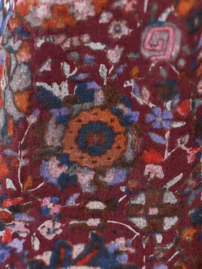 Isabel Marant Étoile Brigitte Smocked Waist Tiered Chiffon Midi Skirt In Multi