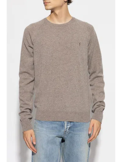 Saint Laurent Cassandre Cashmere Sweater In Multi