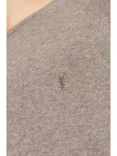 Saint Laurent Cassandre Cashmere Sweater In Multi