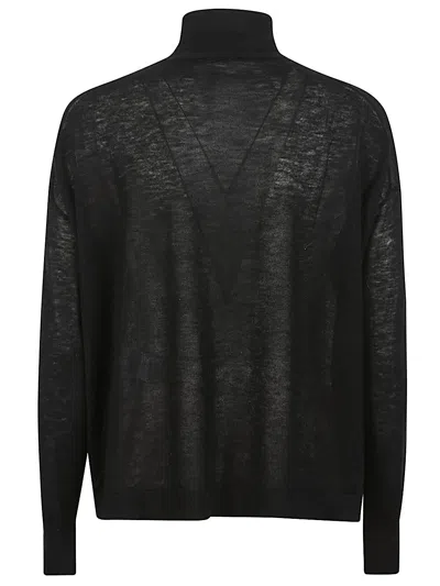 Ct Plage Cashmere High Neck Sweater In Black