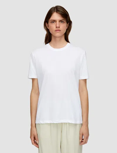 Joseph Cotton Silk Jersey T-shirt In White
