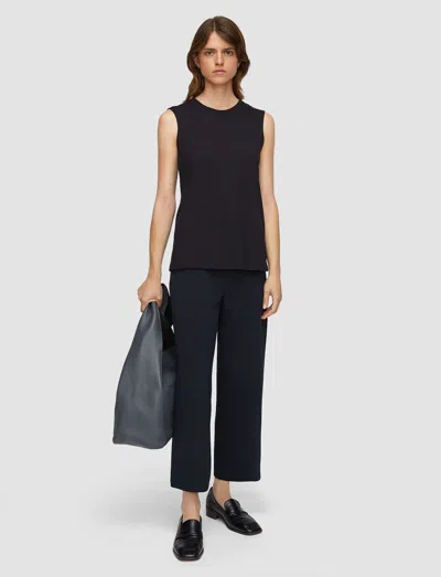 Joseph Cotton Silk Jersey Tank Top In Black