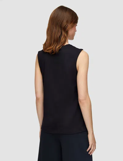 Joseph Cotton Silk Jersey Tank Top In Black