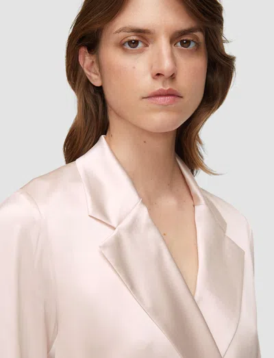 Joseph Joubert Silk Satin Jacket In Pink