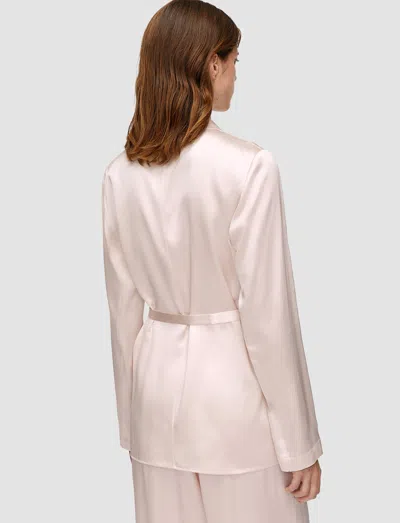 Joseph Joubert Silk Satin Jacket In Pink