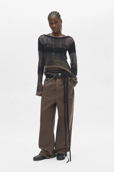Ann Demeulemeester Polly 5 Pocket High Comfort Jeans In Brown