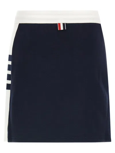 Thom Browne Classic 4-bar Skirts Blue In Black