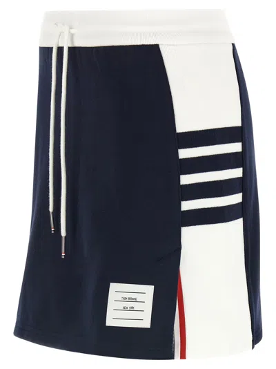 Thom Browne Classic 4-bar Skirts Blue In Black
