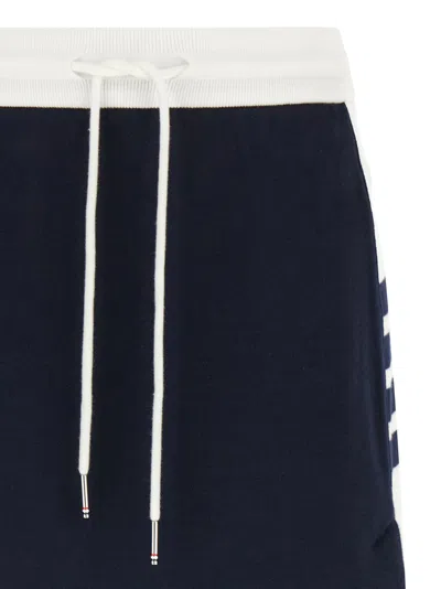 Thom Browne Classic 4-bar Skirts Blue In Black