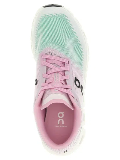 On Gradient Design Sneakers With Segmented White Sole In Pink