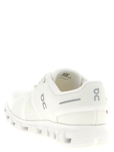 On Cloud 5 Rubber-trimmed Recycled Mesh Running Sneakers In White