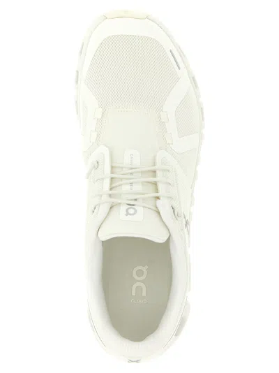 On Cloud 5 Rubber-trimmed Recycled Mesh Running Sneakers In White