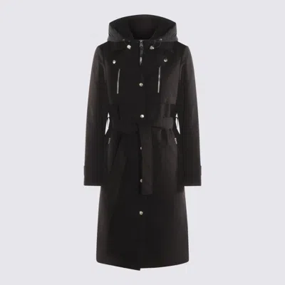 Mackage Siobhan Down Trench Coat With Removable Bib In Black