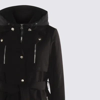 Mackage Siobhan Down Trench Coat With Removable Bib In Black