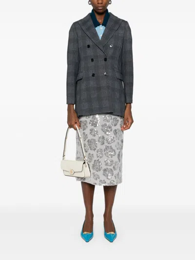 Circolo 1901 Cotton Double-breasted Jacket In Multi