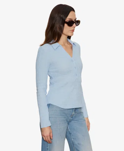 Sanctuary Women's Long Sleeve Textured Top In Blue