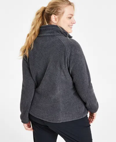 Columbia Plus Size Benton Springs Fleece Jacket In Black