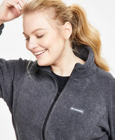 Columbia Plus Size Benton Springs Fleece Jacket In Black