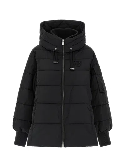 Pinko Crusca Puffer Jackets Black In Multi