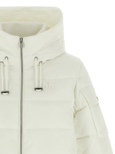 Pinko Crusca Puffer Jackets White In Multi