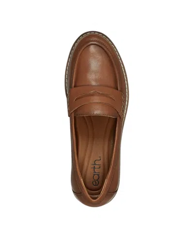 Earth Women's Javas Slip-on Penny Loafers In Brown