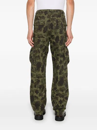 Carhartt Wip Main Duck Cargo Cotton Trousers In Green